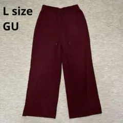 GU レディース パンツ ズボン ワイド カジュアル