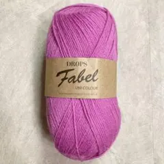 DROPS　Fabel 単色ピンク　1玉　50g　ドロップス　ソックヤーン
