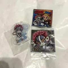 猗窩座 アクリルキーホルダー ＆ シール2枚セット