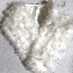 SALE❤️ホワイト￼ダウン&フェザーミックスのふわふわショール　成人式にも❤️