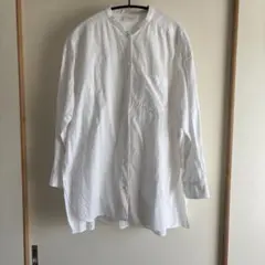 yuni コットン スタンドカラー シャツ ブラウス チュニック