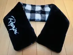 リバーシブルマフラー ブラック/ホワイト