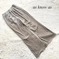 L4【アズノゥアズ】コーデュロイパンツ　グレージュ　ウエストゴム　カジュアル