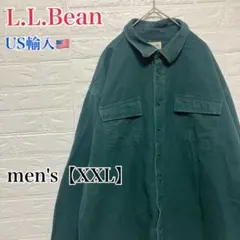 ●F999【US輸入】ネルシャツ【シャミー・クロス】 グリーン系 【XXL】