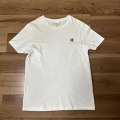 Maison Kitsune フォックス刺繍 Tシャツ ホワイト XS - メルカリ