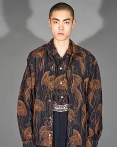 TOGA VIRILISクラゲ柄 総柄シャツ 長袖のサムネイル