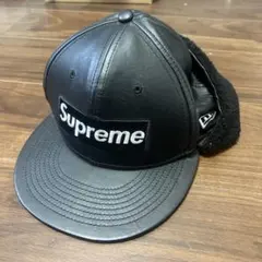 Supreme レザー フリースキャップ 7 1/2