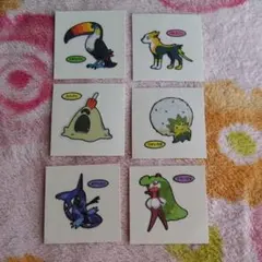 ☆ポケモン　デコキャラシール☆　いろいろ６枚セット　②