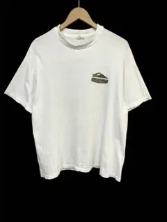 90s タウカン サーフTシャツ フェードオリーブ 両面 サークルロゴ 襤褸 