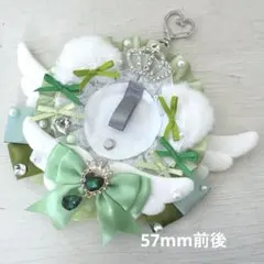 痛ロゼット ♡緑 × 白♡ゆらゆら大天使ねこさま