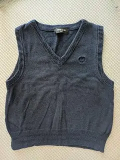 COMME CA ISM キッズ ネイビー ベスト 110cm