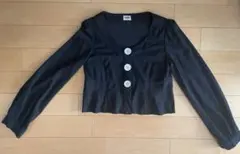 平成ギャル　ショート丈ボレロ　アウター　　y2k フェアリーグランジ