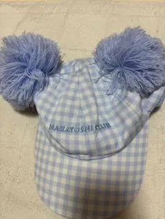 NAKAYOSHI CLUB ポンポン付きキャップ