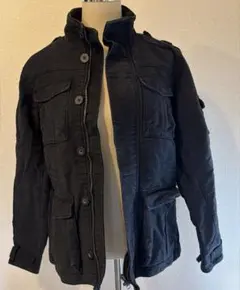 ブラックミリタリージャケット