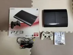 PS3 本体 500GB チャコールブラック(完品) ソフト付き
