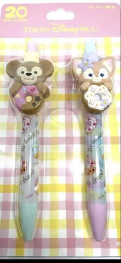 ディズニーシー ダッフィー リーナベル ボールペン ステッカー・ショップ袋小1枚