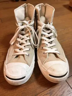 ジャックパーセル converse ハイカット スニーカー ファスナー付き