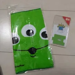 ディズニー 　トイストーリー　リトルグリーンメン　タオル　アクリルスタンド