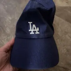 ニューエラ　LA ロゴ 59FIFTY ネイビーキャップ