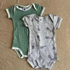 PETIT BATEAU 半袖ボディ 2枚セット 6m/67cm