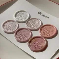 〔18〕シーリングスタンプ　桜柄　6枚セット