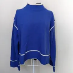 な*様 ニコアンド 青色 ハイネックセーター Mサイズ
