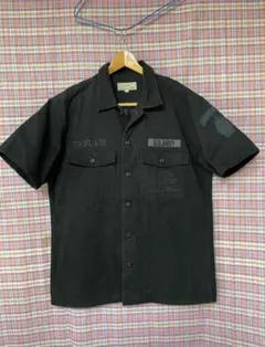 U.S. ARMY ミリタリーシャツ 半袖 ブラックのサムネイル