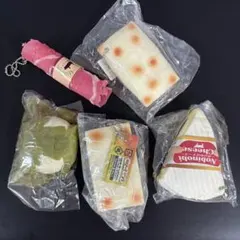 【新品未使用】　スクイーズ　おもち　チーズ　柏餅　食べ物