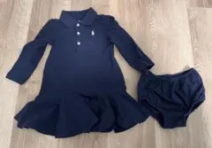 ラルフローレン 長袖 ポロシャツ ワンピース 12M 80cm