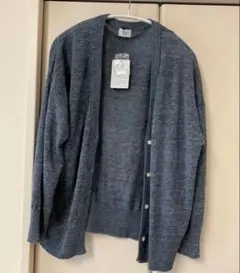 【未使用】アーバンリサーチドアーズ　リネン　Vネック　カーディガン