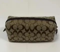 COACH シグネチャー ポーチ ブラウンのサムネイル