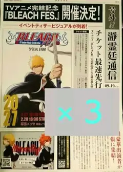 ３枚★ブリーチ BLEACH 瀞霊廷通信 号外