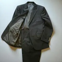 TRAFALD 秋冬用 メンズスーツ 黒 92A5 細身