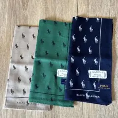 ポロベア ガーゼハンカチ3枚