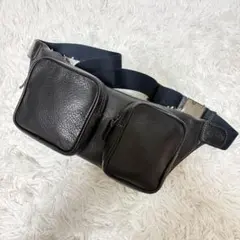 COACH 368 コーチ ボディバッグ レザー 斜め掛け ベルト ブラック