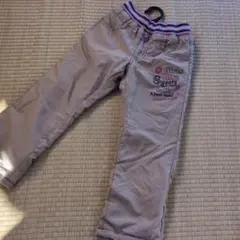 ベージュ刺繍入りロングパンツ 110cm