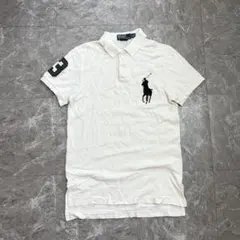 POLO ポロシャツ ビッグポニー 白 SLIM FIT M SWAG y2k - メルカリ