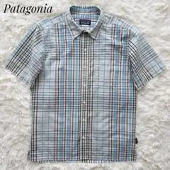 Patagonia 半袖シャツ チェック柄 シアサッカーシャツ - メルカリ