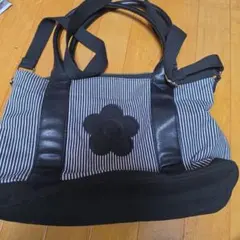 MARY QUANT ストライプ 2WAYトートバッグ デイジー値下げ相談OK