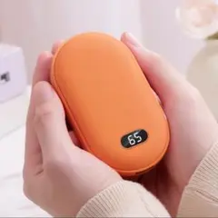 充電式カイロ USB-C充電式 3階段温度調節 65℃大容量10000mAh