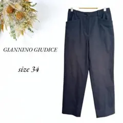 GIANNINO LO GIUDICE パンツ 34 ダークグレー 麻 3717