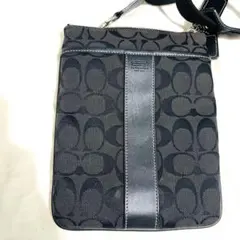 【美品】coach コーチ サコッシュ シグネチャー ショルダーバッグ 男女兼用