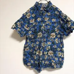 【美品✨️】DENIM & FLOWER （M）アロハシャツ