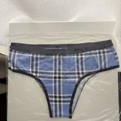aerie青系チェック柄ヒップハンガーショーツのサムネイル