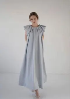 orgue Ruffle frill one-piece ライトブルー - メルカリ