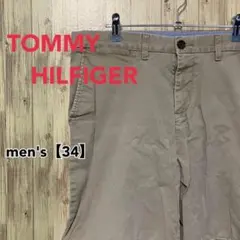 TA64【US輸入】TOMMY HILFIGER　ショートパンツ【34】ベージュ