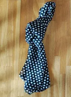 ブラック&ホワイトドット ストール ユニセックス