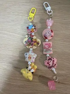 カラフルキャラクターストラップ2本セット
