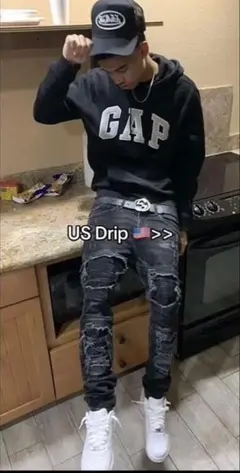 「激レアxsサイズ」‼️ GAPパーカー　uk us drip drill