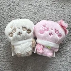 【ちいかわ】　ぬいぱれっと　ぬいぐるみマスコット　さくらいろ　ミルクいろ　ラッコ